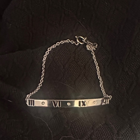 Tiffany & Co. Silver Roman Numeral Bracelet